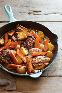 Braised Chicken with Carrots, Potatoes, and Thyme