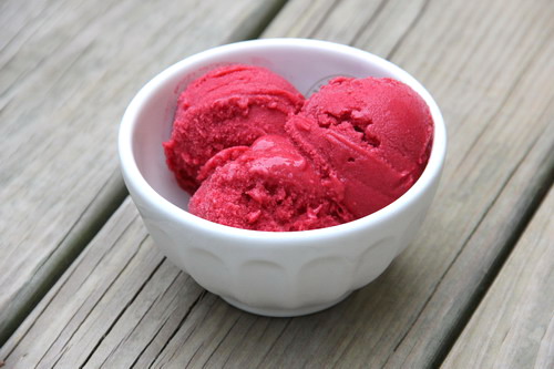 Raspberry-Buttermilk Sherbert