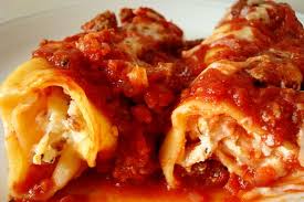 Beef and Cheese Manicotti