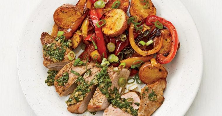 Sheet-Pan Pork and Potatoes