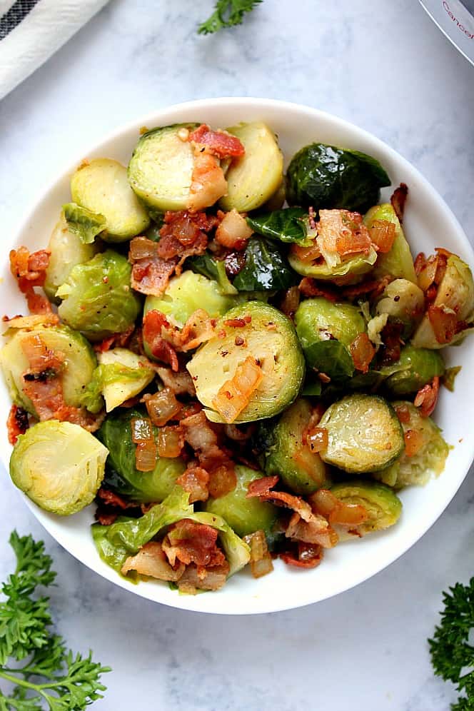 Instant Pot Bacon Brussels Sprouts